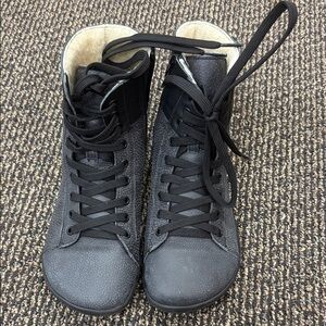 Black High-Top Sneakers